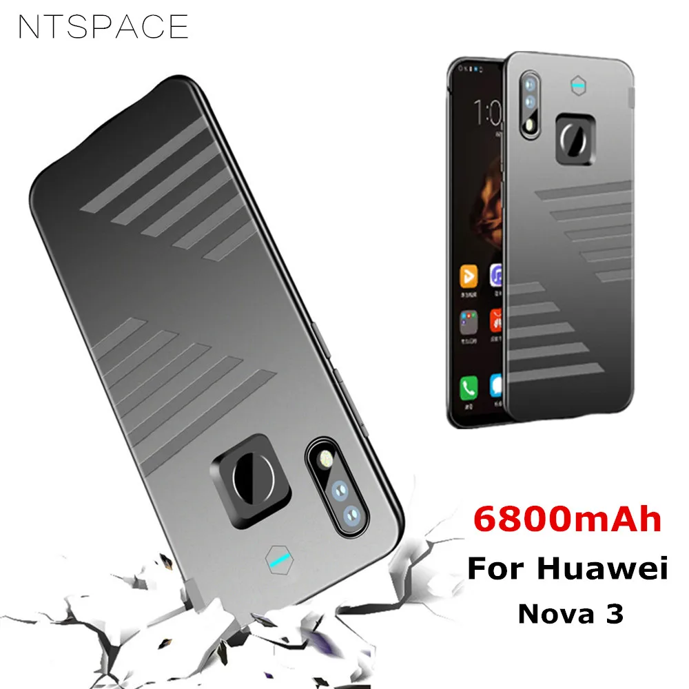NTSPACE Portabil Putere Banca Pachet de Încărcare Cover Pentru Huawei Nova 3 Clema Bateriei Caz 6800mAh Extern Încărcător Cazuri 5
