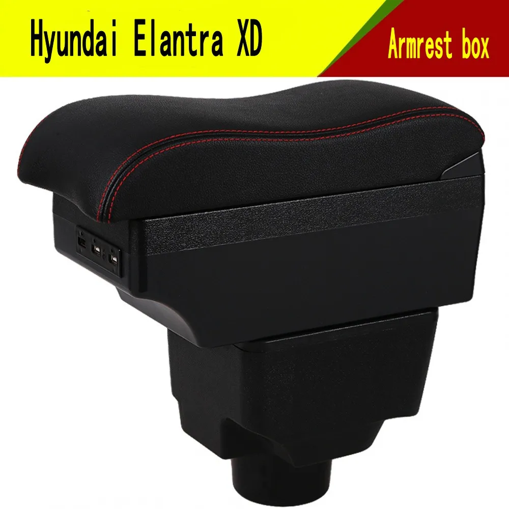 Pentru Hyundai Elantra XD cotiera cutie centrală a Stoca conținut cutie de Depozitare cu suport pentru pahare suport de telefon interfata USB 5