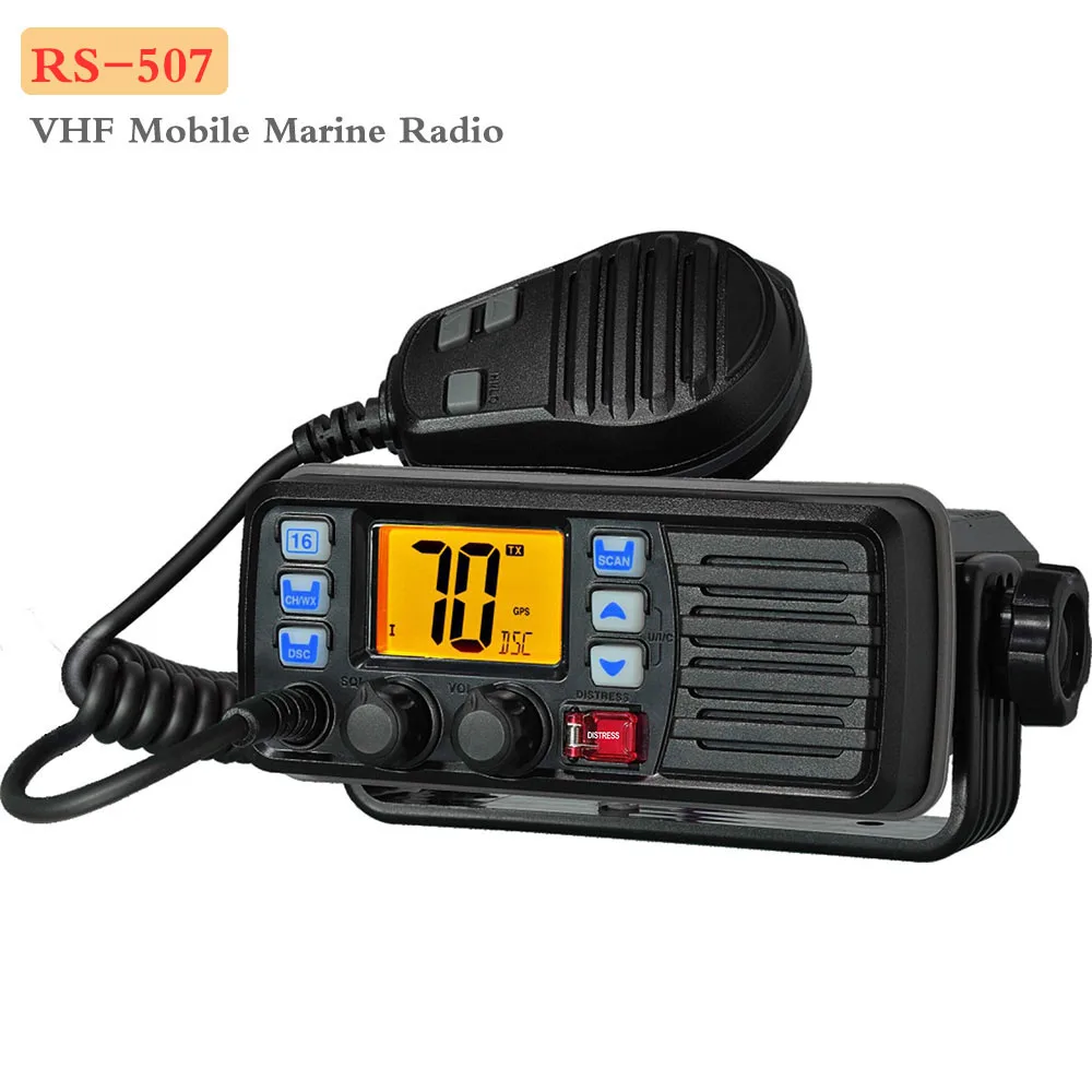 Recent Mobile Radio RS-507M VHF Radio Marine Plutesc Clasa D Vreme Canal cu Alertă 25W Walkie Talkie 5