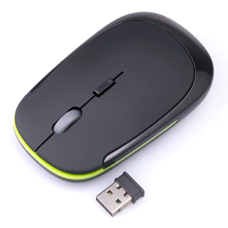 Slim 2.4 GHz Wireless Mouse-ul pentru Laptop PC 1600DPI 10m Distanta de Operare pentru laptop PC-ul Optic Wireless Mouse de Calculator 5