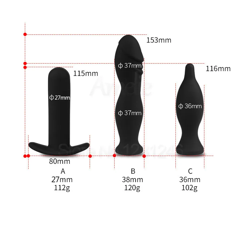 Super Mari Gonflabile Mari Anal Plug Vibrator Pompa Dilatator Anal Extensibil Vagin Stimulator anal Bile Jucarii Sexuale Pentru bărbat 5