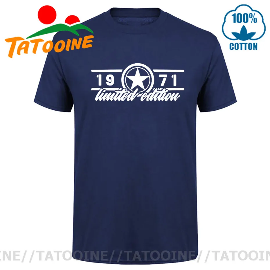 Tatooine Vara Noua Editie Limitata 1971 Tricou Barbati din Bumbac O-gat Maneci Scurte 1971 Cadou de Ziua Tee Topuri Născut în 1971 T-shirt 5