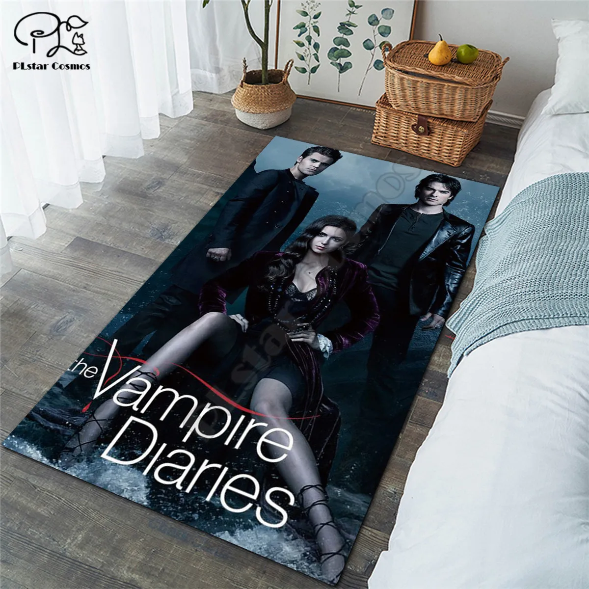 The Vampire Diaries covor Pătrat Anti-Derapare Zona de Etaj 3D Mat Covor Non-alunecare Mat Sala de Mese Camera de zi Dormitor 03 5
