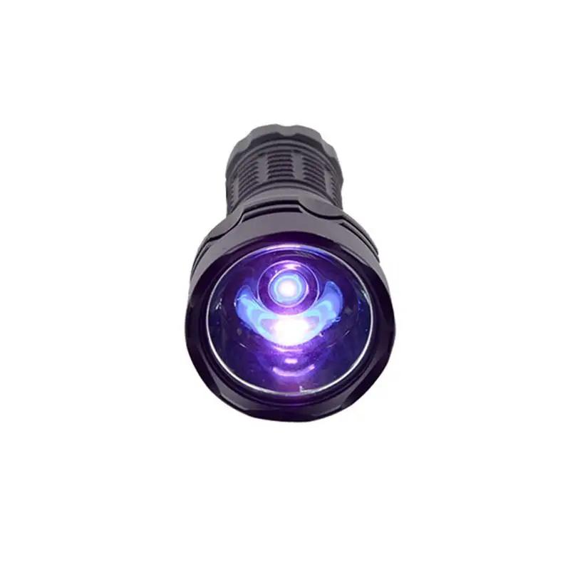 TopCom UV Profesional Scufundări Lanterna rezistent la apa IP68 390~395nm UV Lanterna Scufundari Lumina Blacklight Lanternă Subacvatică 50m 5